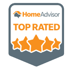 top rated on home advisor badge