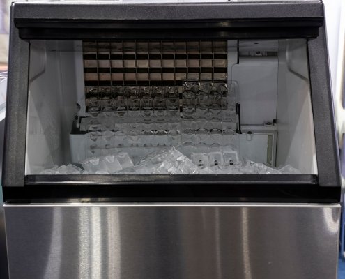 ice machine dispensing ice