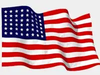 animated United States flag waving in the wind